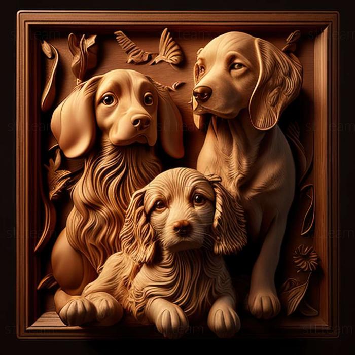 3D model dogs (STL)